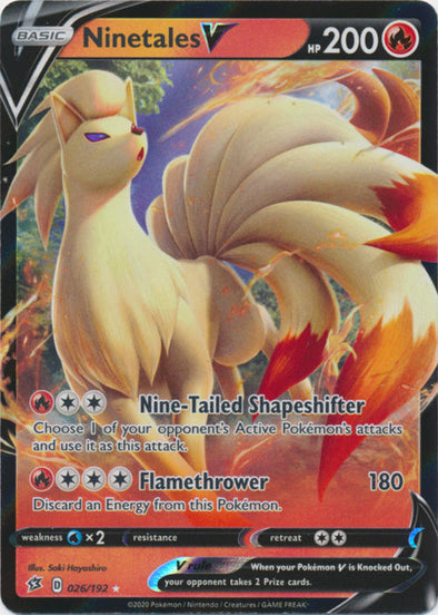 Ninetales V - 026/192 - Ultra Rare