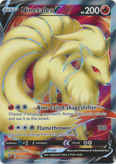 Ninetales V - 177/192 - Full Art Ultra Rare