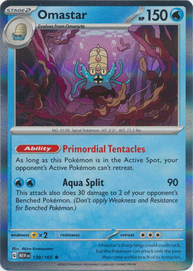 Omastar - 139/165 - Rare