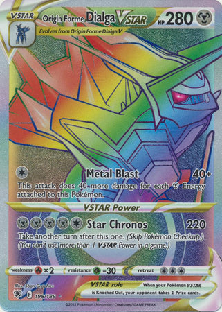 Origin Forme Dialga VSTAR - 198/189 - Hyper Rare