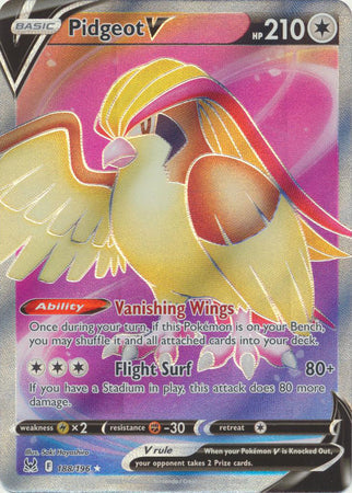 Pidgeot V - 188/196 - Full Art Ultra Rare