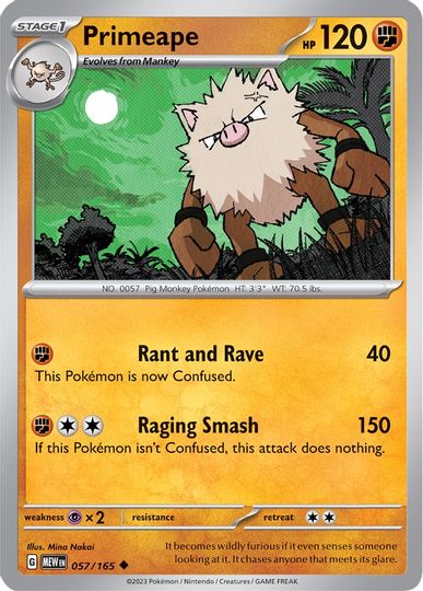 Primeape - 057/165 - Uncommon