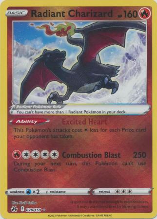 Radiant Charizard - 020/159 - Radiant Rare