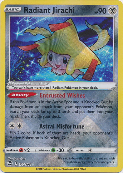 Radiant Jirachi - 120/195 - Radiant Rare