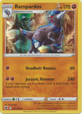 Rampardos - 077/189 - Holo Rare