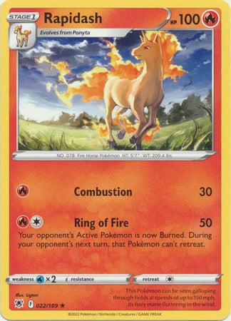 Rapidash - 022/189 - Rare