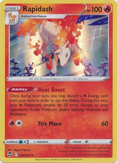 Rapidash - 022/195 - Holo Rare