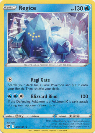 Regice - 037/189 - Rare