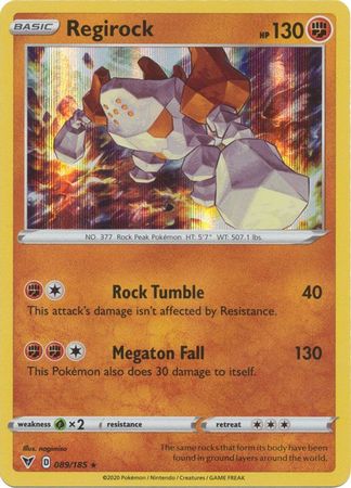 Regirock - 089/185 - Holo Rare