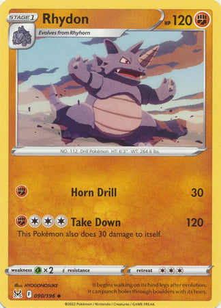 Rhydon - 090/196 - Uncommon