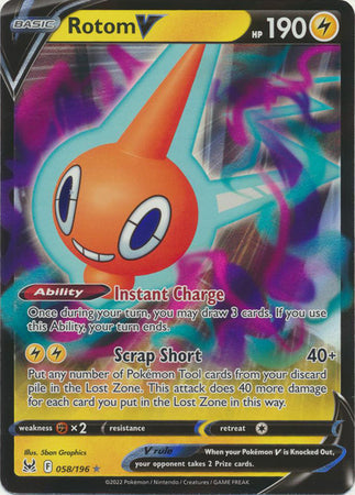 Rotom V - 058/196 - Ultra Rare