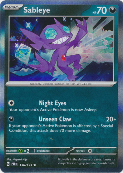 Sableye - 136/193 - Rare