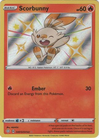 Scorbunny - SV015/SV122 - Shiny Rare
