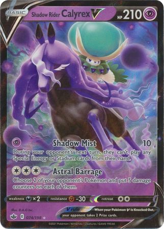 Shadow Rider Calyrex V - 074/198 - Ultra Rare