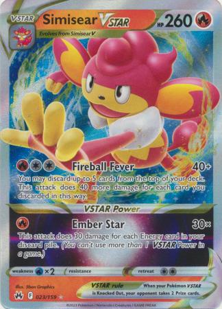 Simisear VSTAR - 023/159 - Ultra Rare