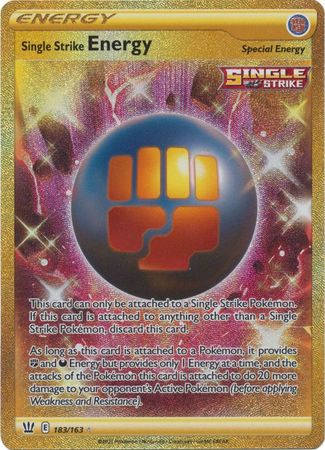 Single Strike Energy - 183/163 - Secret Rare