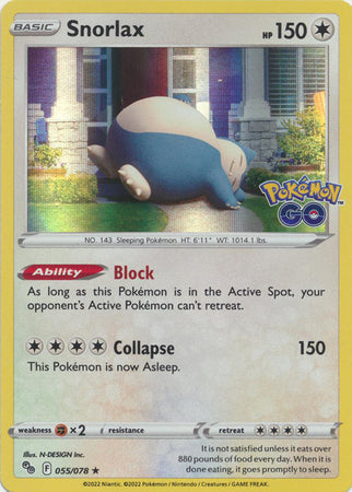 Snorlax - 055/078 - Holo Rare