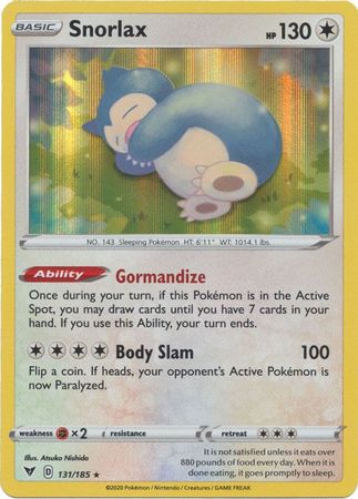 Snorlax - 131/185 - Holo Rare