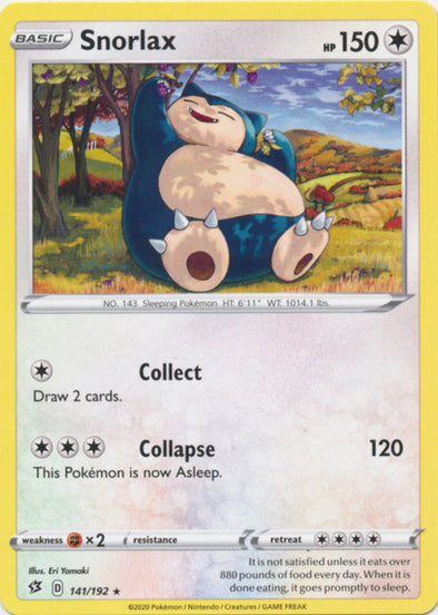 Snorlax - 141/192 - Rare