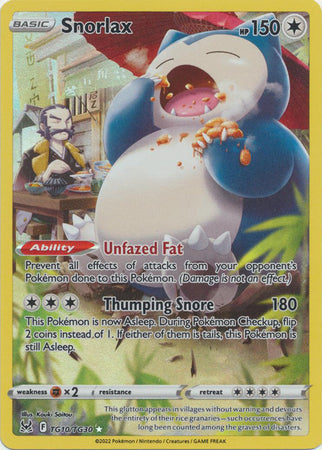 Snorlax - TG10/TG30 - Holo Rare