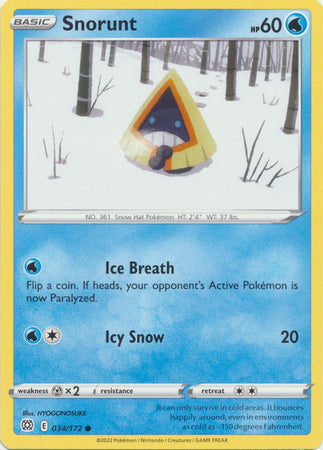 Snorunt - 034/172 - Common