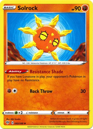 Solrock - 092/189 - Uncommon