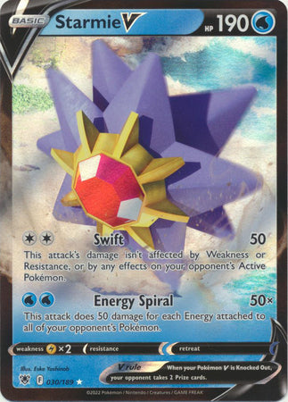 Starmie V - 030/189 - Ultra Rare