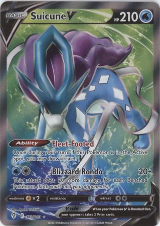 Suicune V - 173/203 - Full Art Ultra Rare