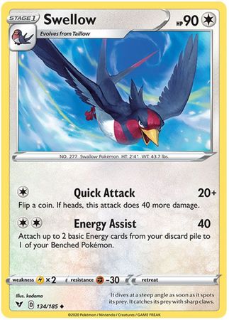 Swellow - 134/185 - Uncommon