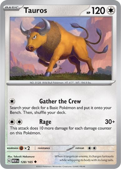 Tauros - 128/165 - Uncommon