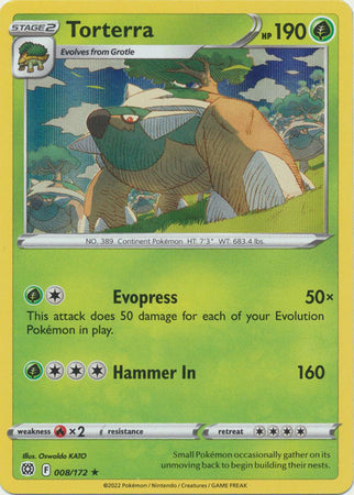 Torterra - 008/172 - Holo Rare