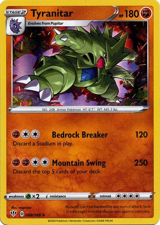 Tyranitar - 088/189 - Holo Rare