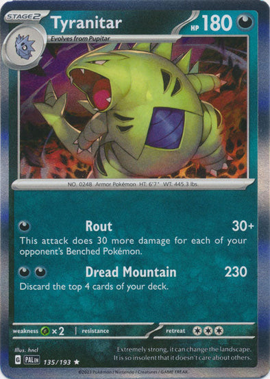 Tyranitar - 135/193 - Rare