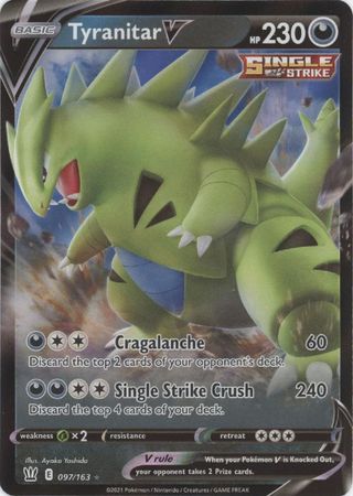 Tyranitar V - 097/163 - Ultra Rare