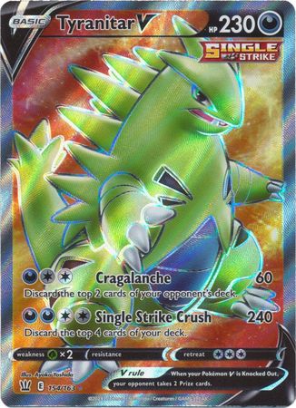 Tyranitar V - 154/163 - Full Art Ultra Rare