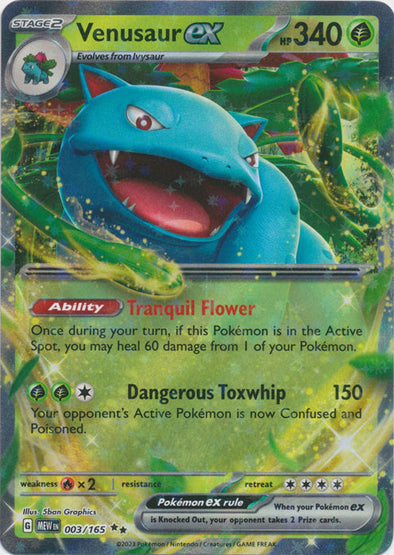 Venusaur ex - 003/165 - Double Rare