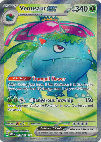 Venusaur ex - 182/165 - Full Art Ultra Rare