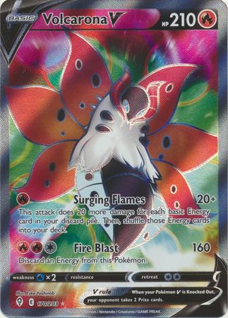 Volcarona V - 170/203 - Full Art Ultra Rare