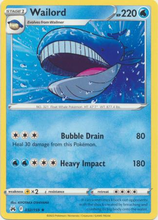 Wailord - 032/159 - Rare