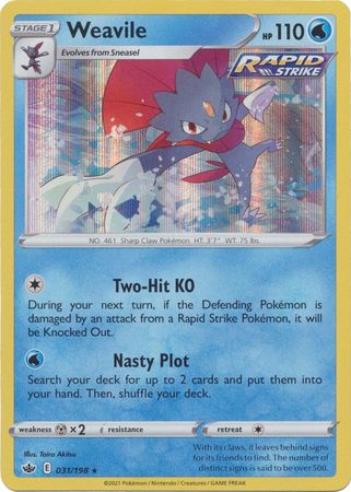 Weavile - 031/198 - Holo Rare