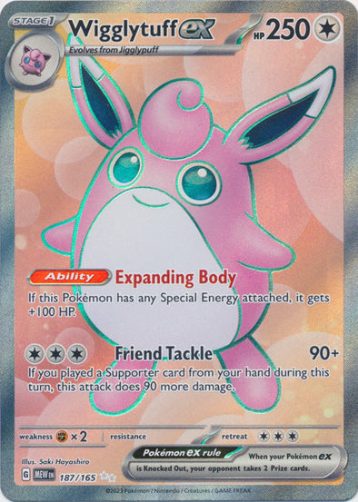 Wigglytuff ex - 187/165 - Full Art Ultra Rare