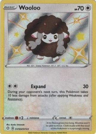 Wooloo - SV103/SV122 - Shiny Rare