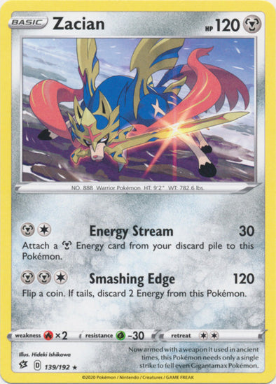 Zacian - 139/192 - Rare