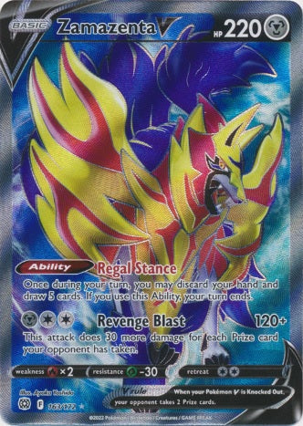 Zamazenta V - 163/172 - Full Art Ultra Rare