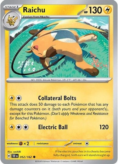 Raichu - 052/162 - Common