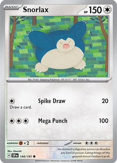 Snorlax - 144/191 - Common