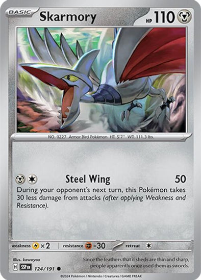 Skarmory - 124/191 - Common